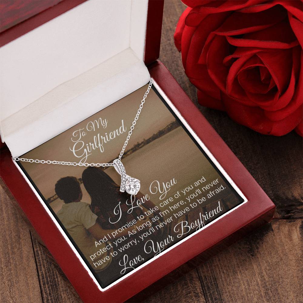 To My Beautiful Girlfriend - The Stunning Alluring Beauty Necklace Alluring Beauty Necklace