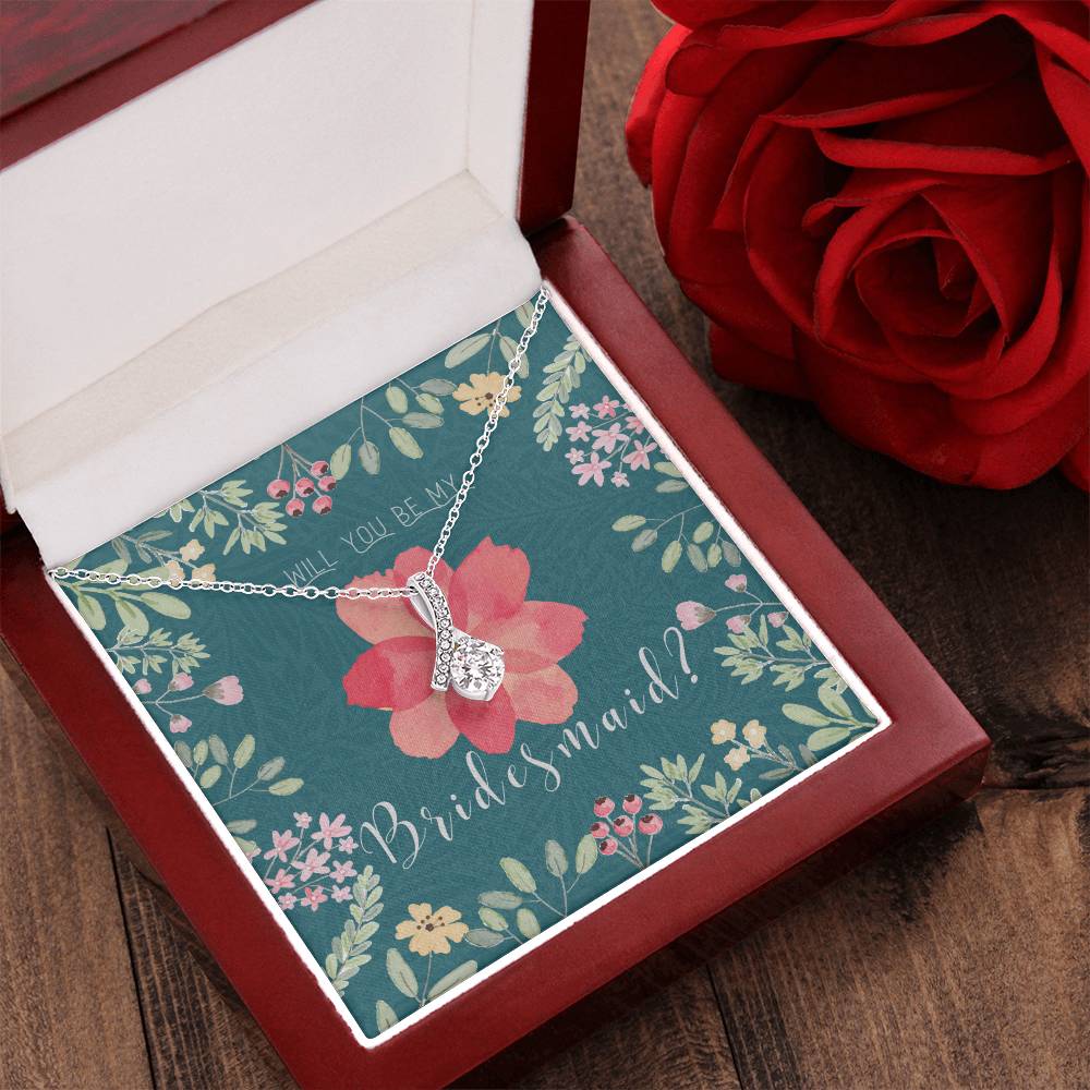 Bridesmaid Proposal Necklace Bridesmaid Proposal Jewelry Bridesmaid Proposal Matron Of Honor Gift 1 Alluring Beauty Necklace