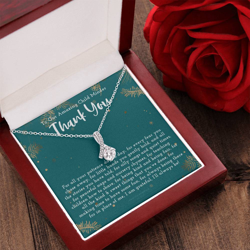 Thank You Gift For Child Minder Child Minder Appreciation Gift Child Minder Leaving Gift Childminder Christmas Gift Child Minder Necklace Alluring Beauty Necklace