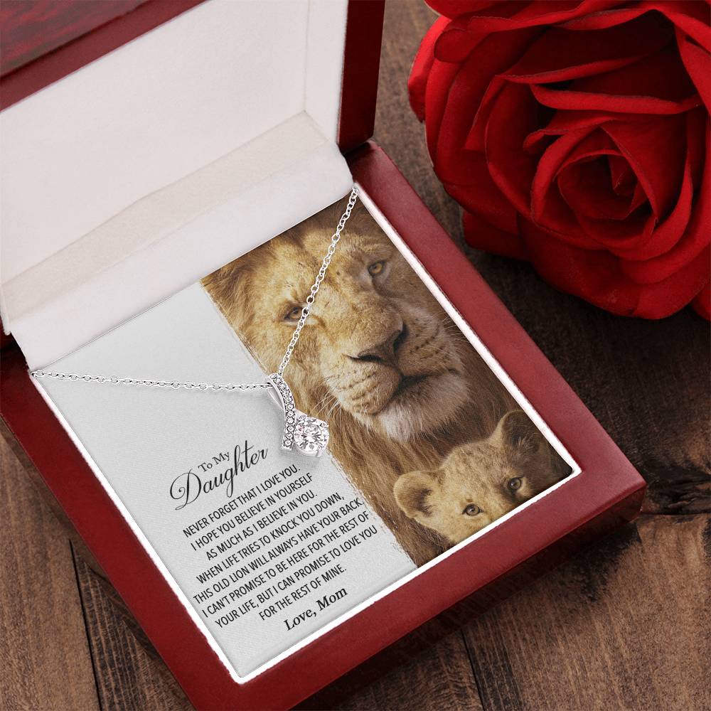 To My Daughter - This Old Lion Will Always Have Your Back 1 Alluring Beauty Necklace