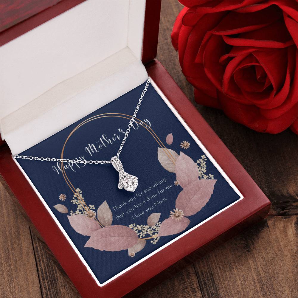 To My Badass Mom Necklace Badass Mom Gift Mother’S Day Gift Birthday Gift Gift From Daughter Gift From Son Birthday Gift For Mom - Alluring Beauty Necklace