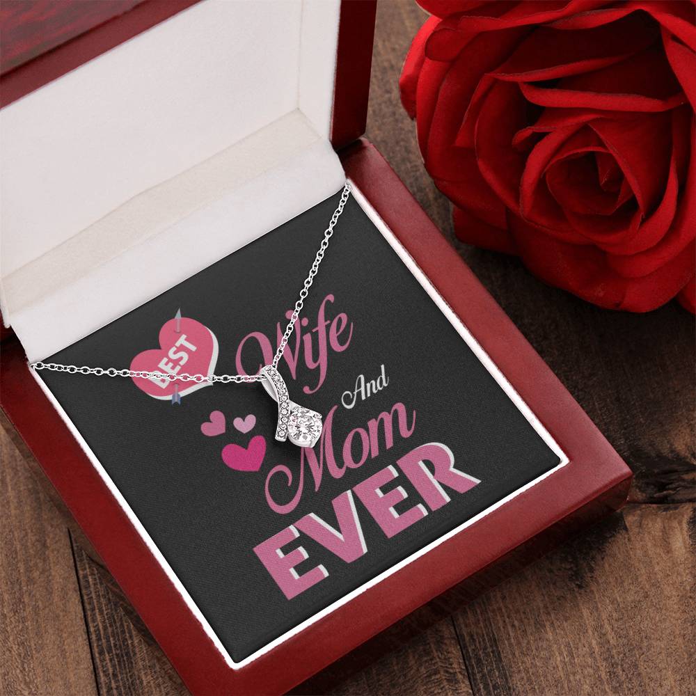 Best Wife And Mom Ever 1 Alluring Beauty Necklace