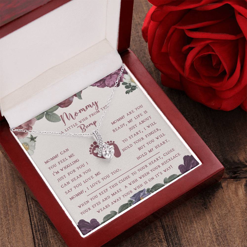 A Wish Necklace For A New Mommy - Mother's Day Gift Alluring Beauty Necklace