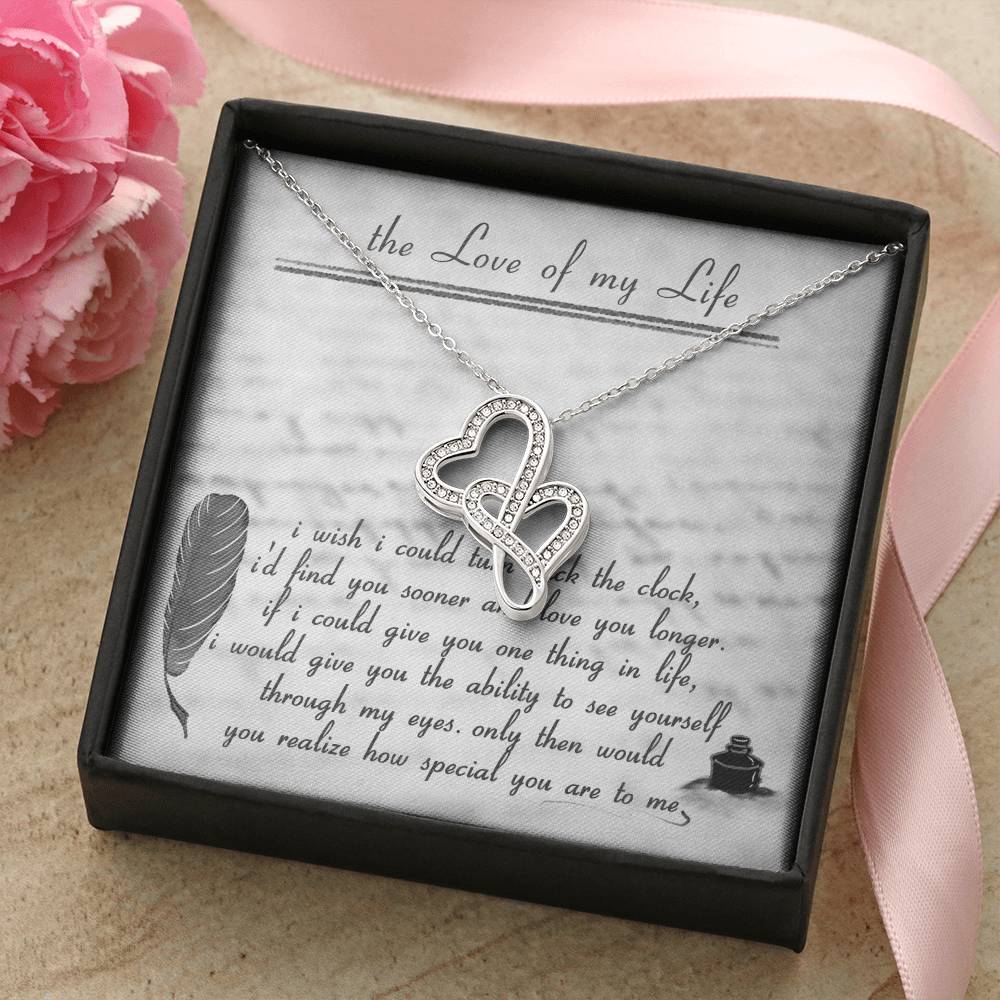 The Love Of My Life Double Hearts Necklace
