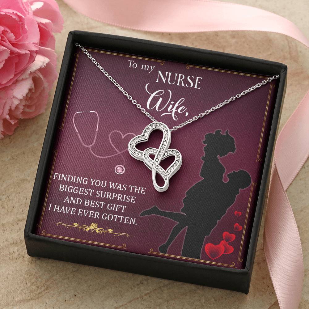 Nurse Necklace Gift For Nurse Healthcare Worker Gifts For Her Medical Gifts Graduation Nurse Gi 2 Double Hearts Necklace