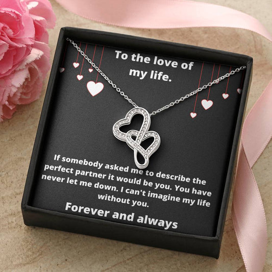 Love Of My Life  Wbval Double Hearts Necklace