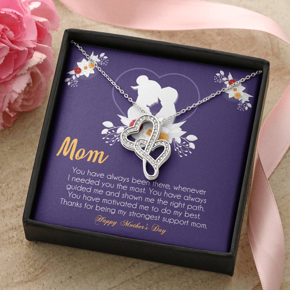 Mother's Day Gift  Necklace For Mom  Mother's Day Necklace  Best Gift For Mom  Mother's Day Necklace 2 Double Hearts Necklace