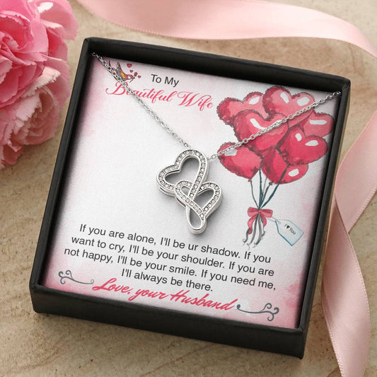 Gorgeous  1 Double Hearts Necklace