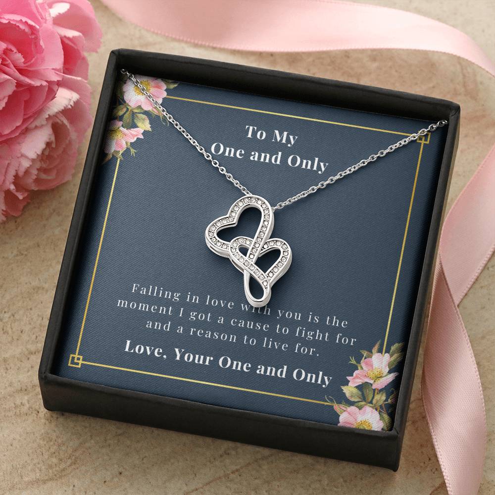 To My One And Only Double Hearts Necklace