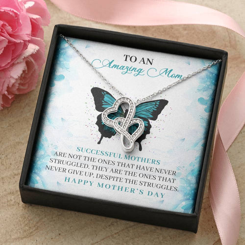 Mother's Day Love Necklace 1 Double Hearts Necklace