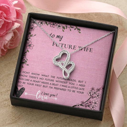 Gift To My Future Wife 2 Double Hearts Necklace