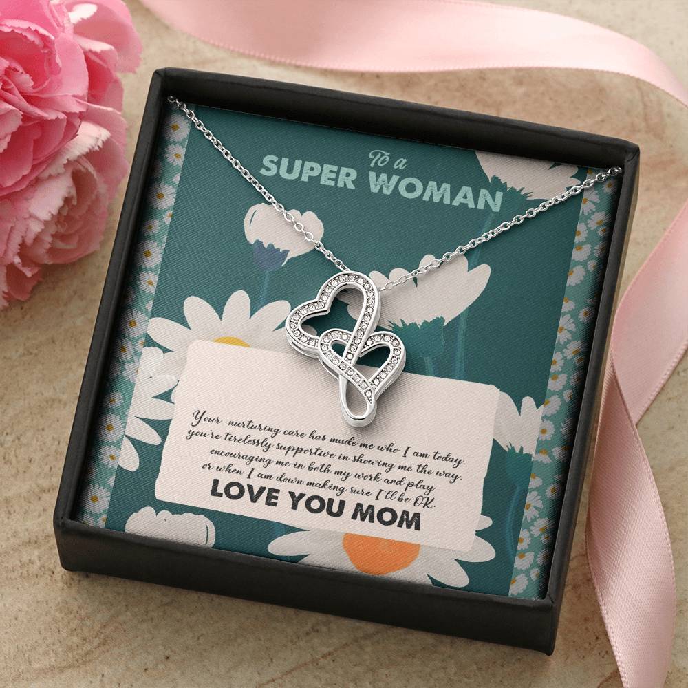 Jghjhhjghjgh Double Hearts Necklace