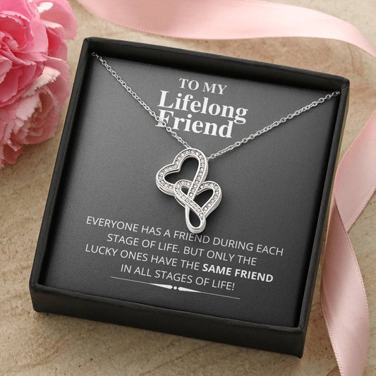 Heartto My Wife Necklace Anniversary Gift For Wife Birthday Gift For Wife Gift For Wife Necklace For Wife Gift For Wif 1 Double Hearts Necklace