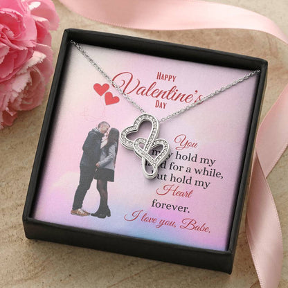 Valentine's Day Double Hearts Necklace