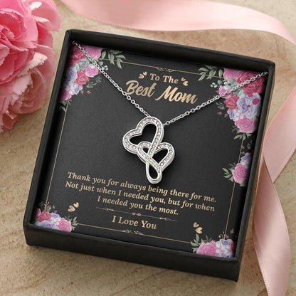 Mother's Day Gift - Mother's Day Necklace Gift - Best Mother's Day Gift Double Hearts Necklace