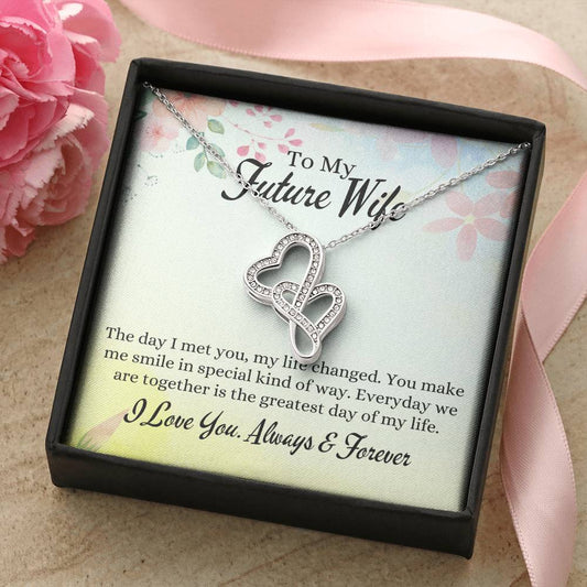 Gifts For Future Wife Double Hearts Necklace