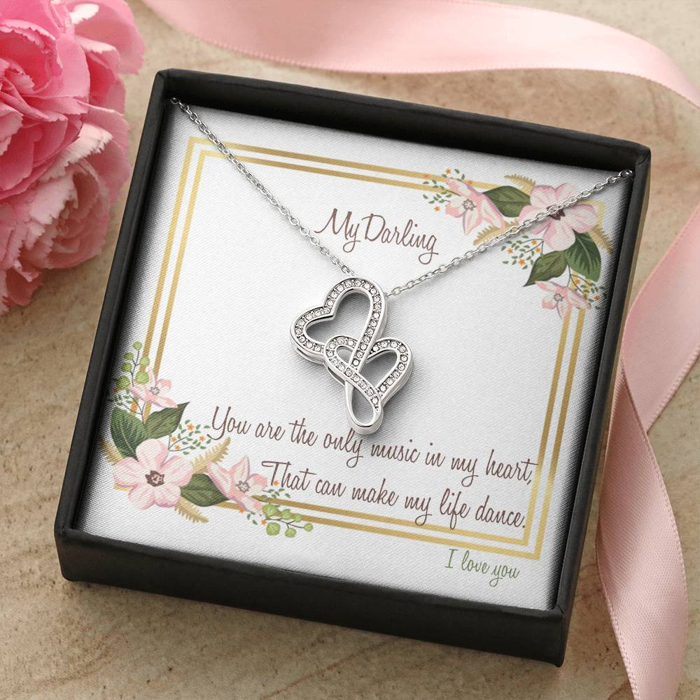 Beautiful Necklace For Girlfriend And Wife Leaves An Impressive Touch Double Hearts Necklace
