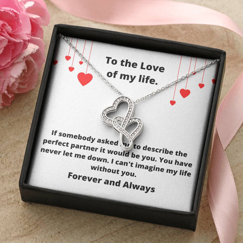 Love Of My Life  Bwval Double Hearts Necklace