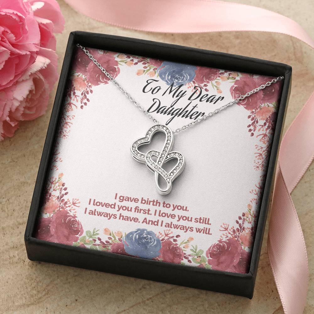 Mother's Love Necklace Double Hearts Necklace