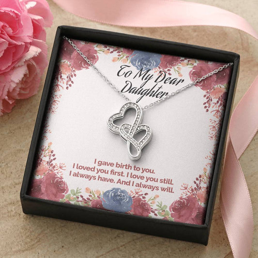 Mother's Love Necklace Double Hearts Necklace