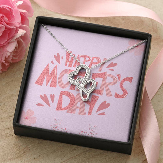 Moms Love Double Hearts Necklace
