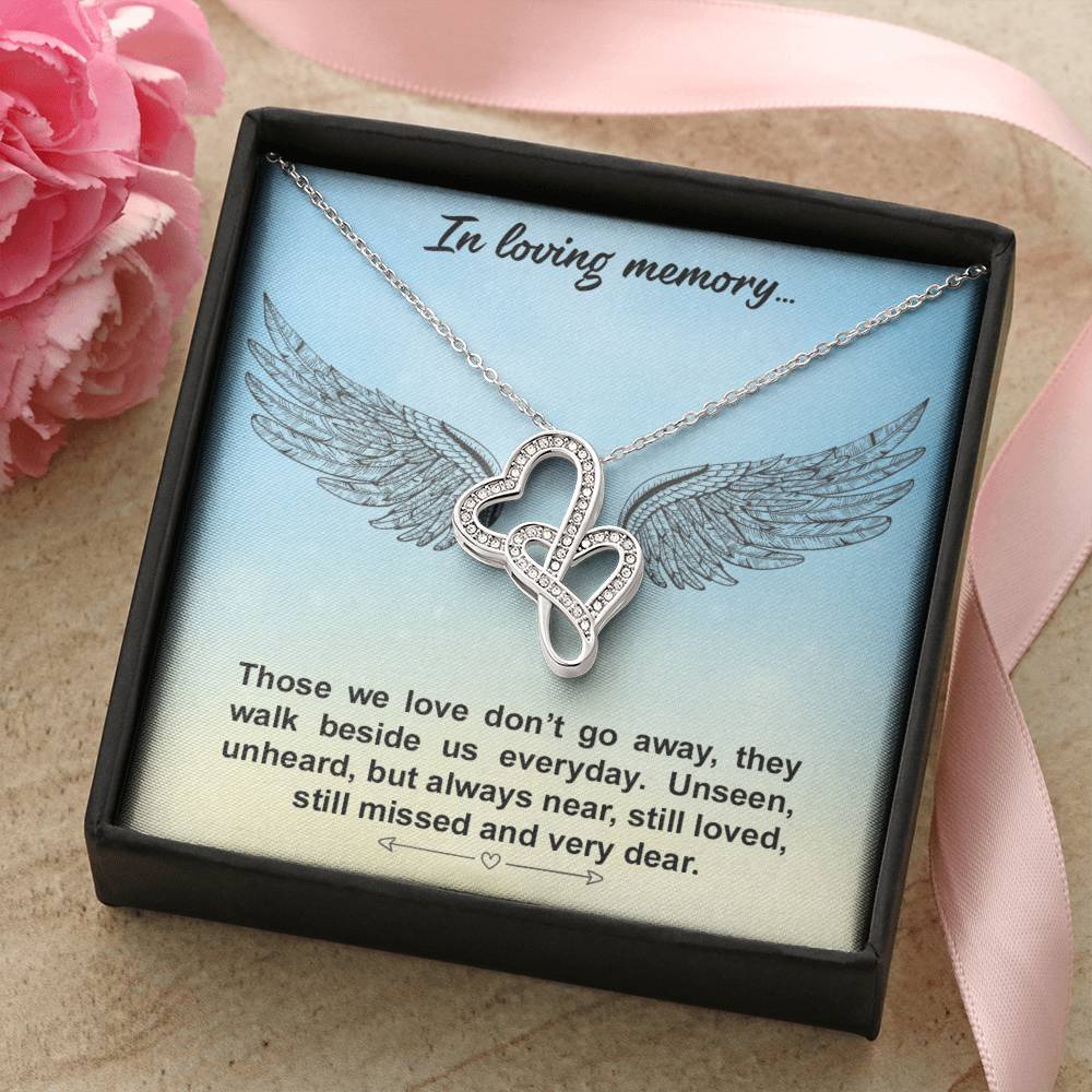 Loving Memories Double Hearts Necklace