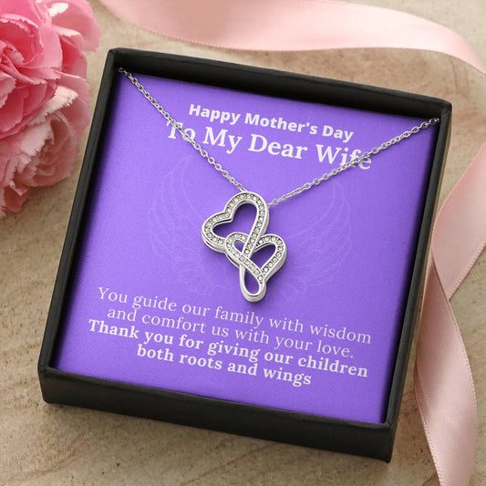 Mother Of My Children Necklace Double Hearts Necklace