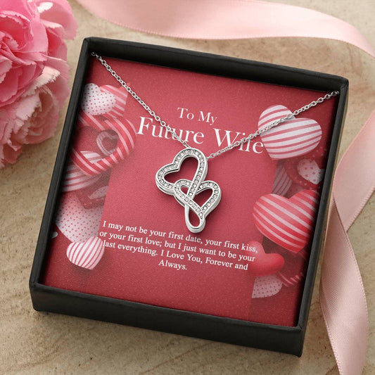 To My Future Wife -  Double Hearts Necklace