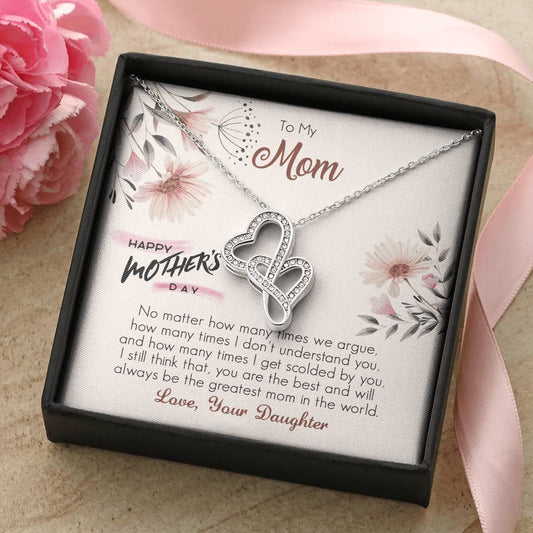 Mother's Day Gift  Necklace For Mom  Mother's Day Necklace  Best Gift For Mom  Mother's Day Necklace 4 Double Hearts Necklace