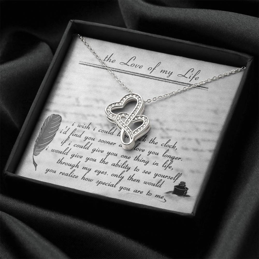 The Love Of My Life Double Hearts Necklace
