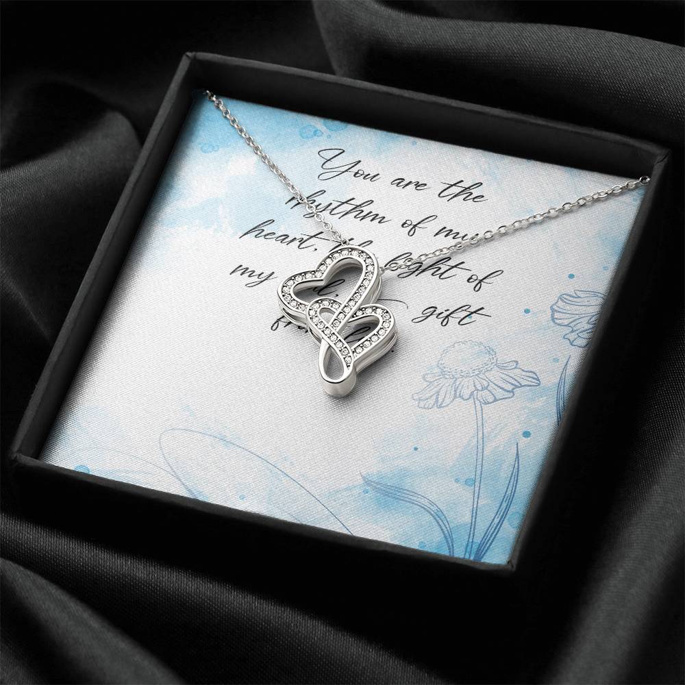 You Are The Rhythm Of My Heartthe Light Of My Soula Gift Of Life Double Hearts Necklace