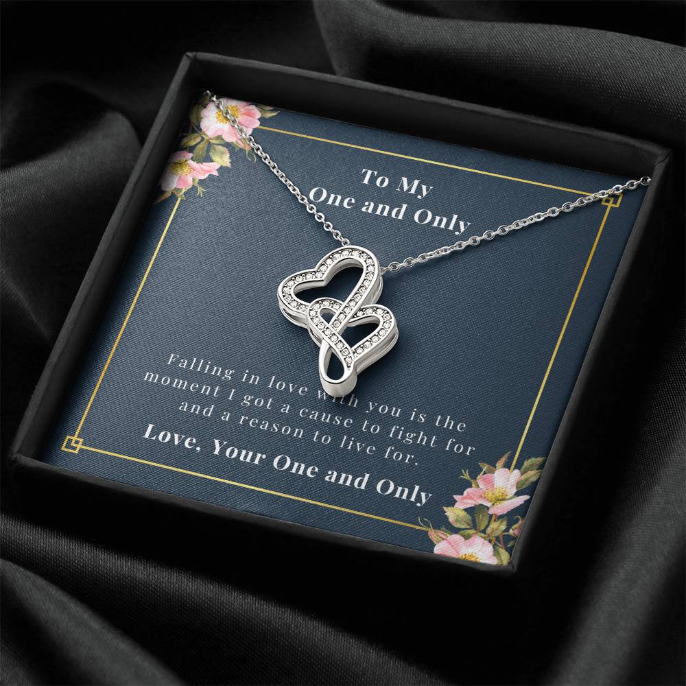 To My One And Only Double Hearts Necklace