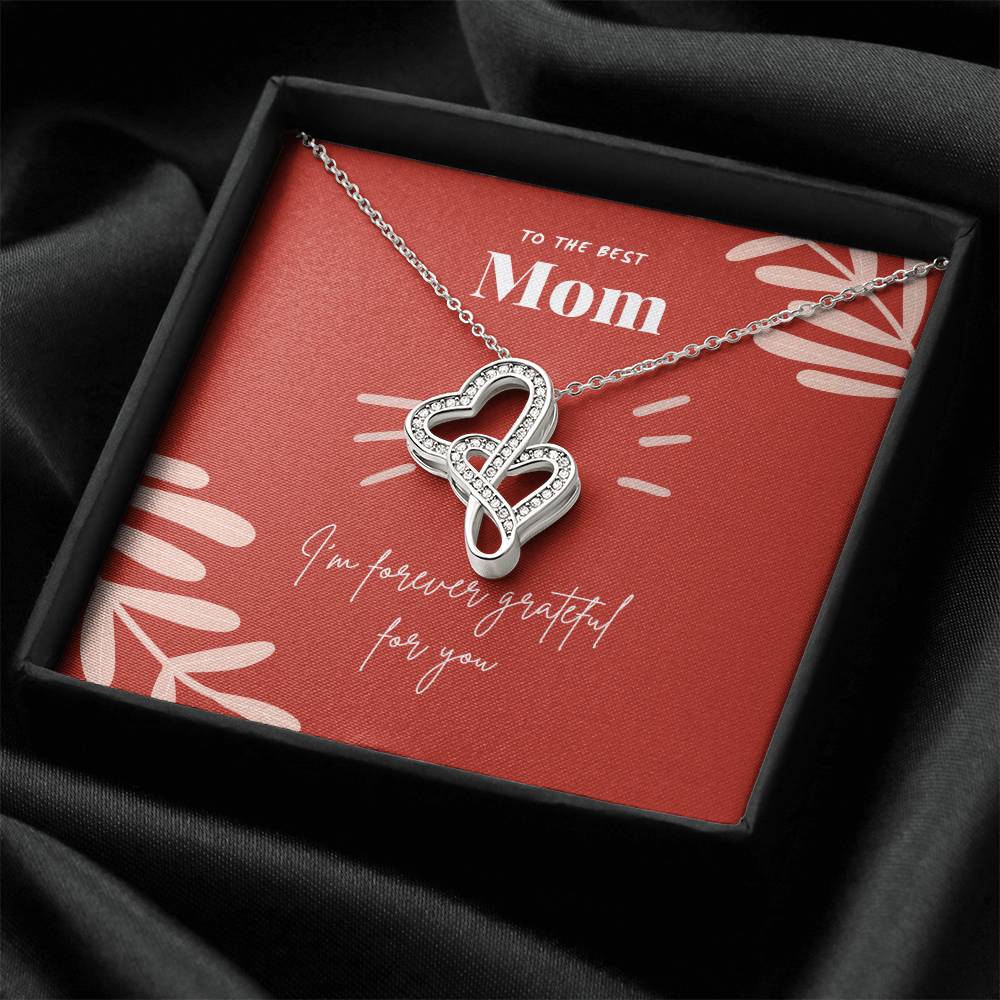 Mom Gift 2.1 Double Hearts Necklace