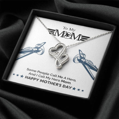 My Hero Mom Double Hearts Necklace