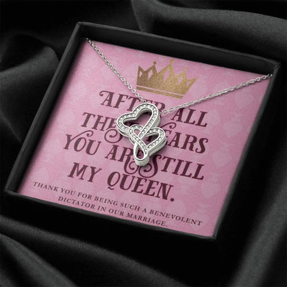 LOVE YOU FOREVER ?? Double Hearts Necklace