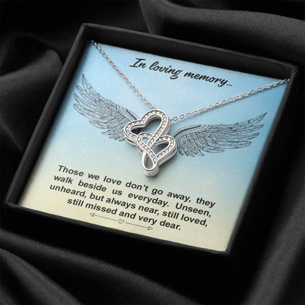 Loving Memories Double Hearts Necklace