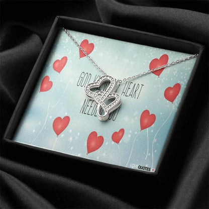 Gift For Wife - Mothers Day Gifts - Mother's Day Necklace To My Beautiful Mom Necklace Mothers Day Gift From Son Mom D Double Hearts Necklace