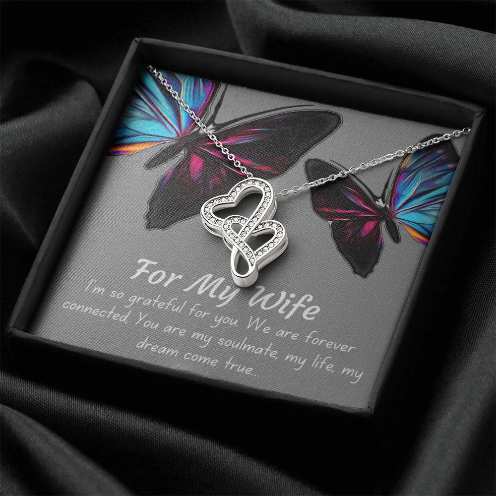 Soulmate Wife Necklace Double Hearts Necklace