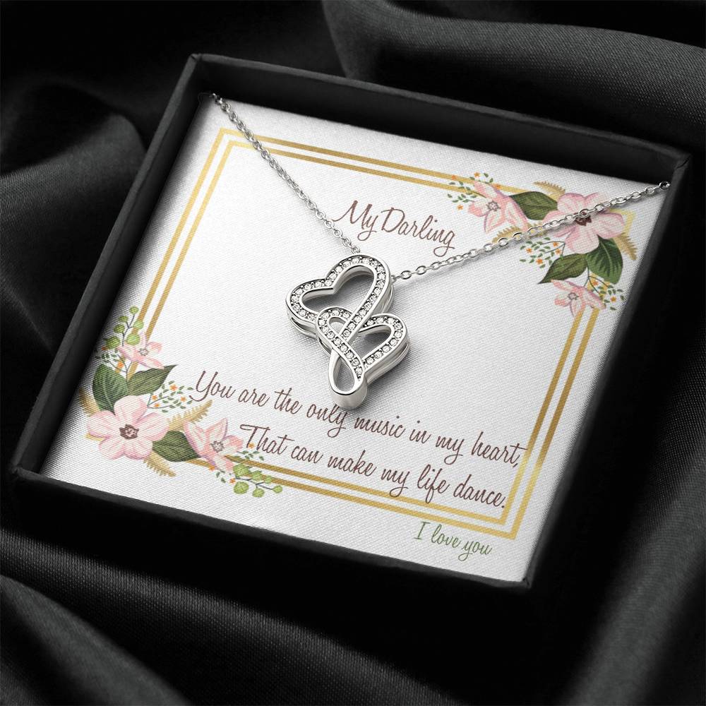 Beautiful Necklace For Girlfriend And Wife Leaves An Impressive Touch Double Hearts Necklace