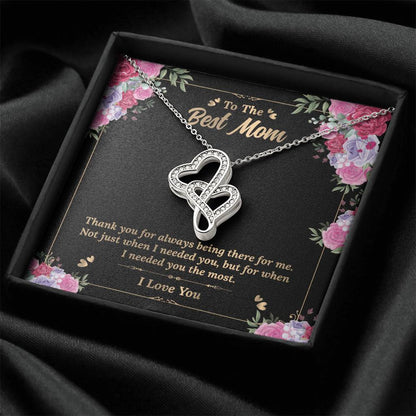 Mother's Day Gift - Mother's Day Necklace Gift - Best Mother's Day Gift Double Hearts Necklace