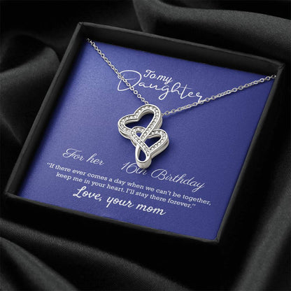 To My Daughter Daughters Birthday Unique Grown Up Daughter Daughter Birthday Gift Daughter Jewelry Daughter Necklace D Double Hearts Necklace