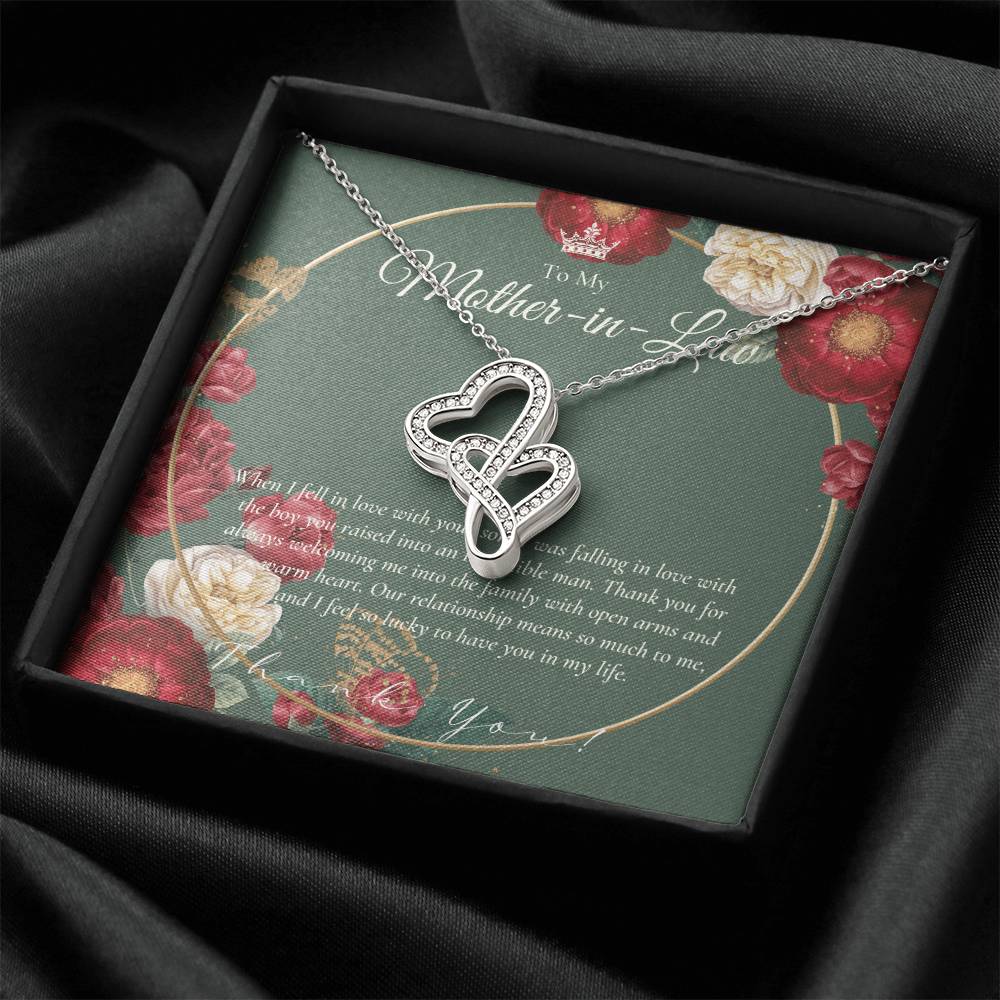 Mother In Law Gift  Mom In Law Jewelry  Mother's Day Gift For Mother-In-Law  Gift For Mother In Law  Mother-In-Law Nec 1 Double Hearts Necklace