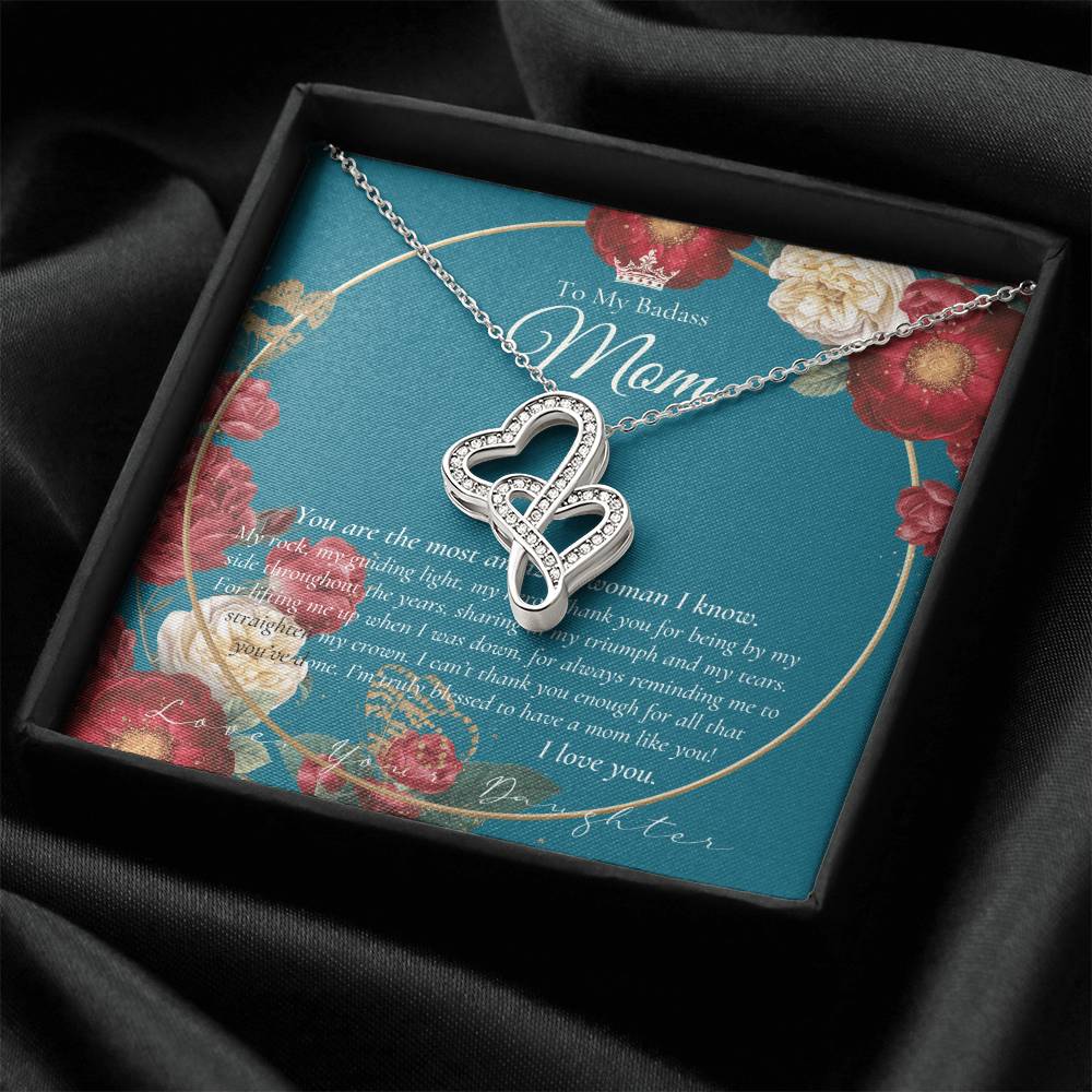 Single Mom Gift Mothers Day Gift Present For Single Mother Super Mom Necklace Gift For Single Mother Jewelry For Mom 1 Double Hearts Necklace