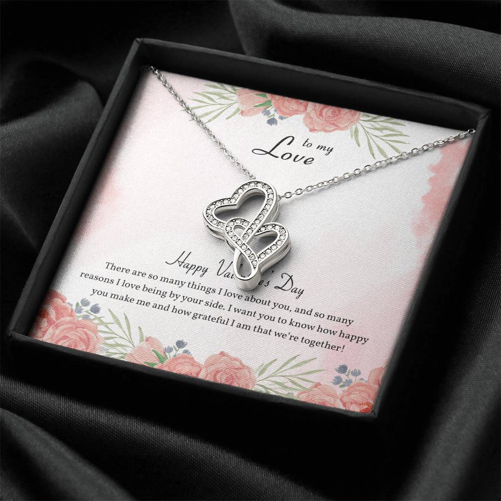 Girlfriend Necklace Girlfriend Gift Girlfriend Birthday Gift Girlfriend Anniversary Gift Girlfriend Gift Necklace Girl Double Hearts Necklace