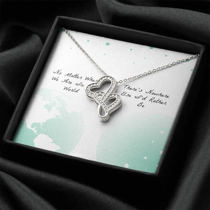 There's Nowhere Else - Necklace Double Hearts Necklace