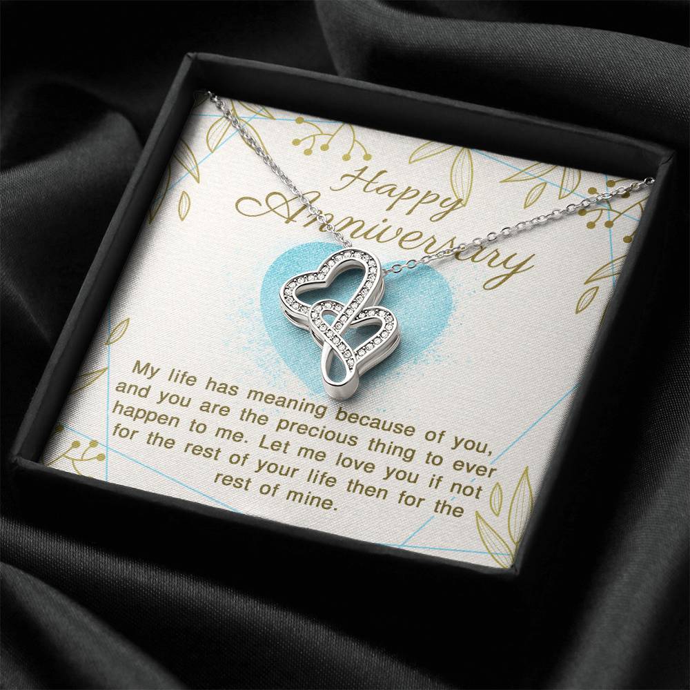 To My Mother Double Hearts Necklace