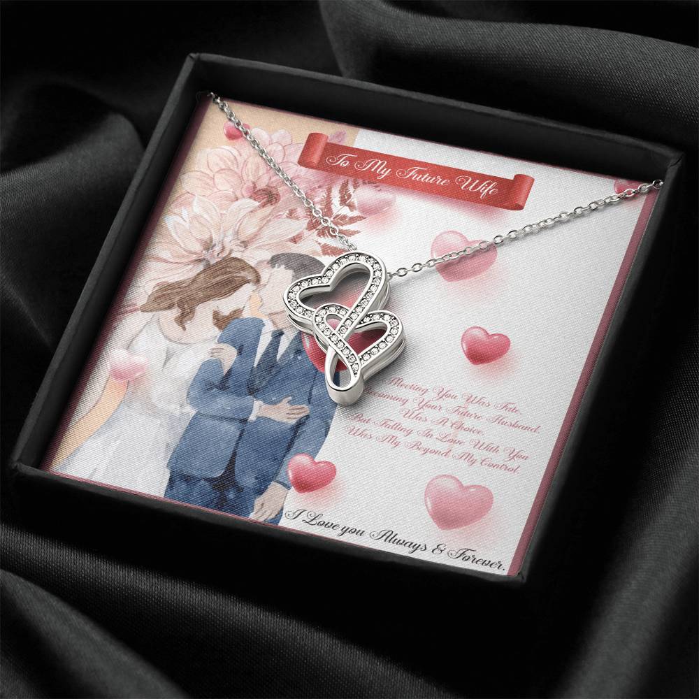 Perfect us Gifts  Future Wife Neck ?????? Double Hearts Necklace