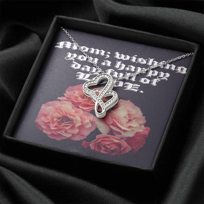 Happy Mother's Dayike Mens Production Double Hearts Necklace