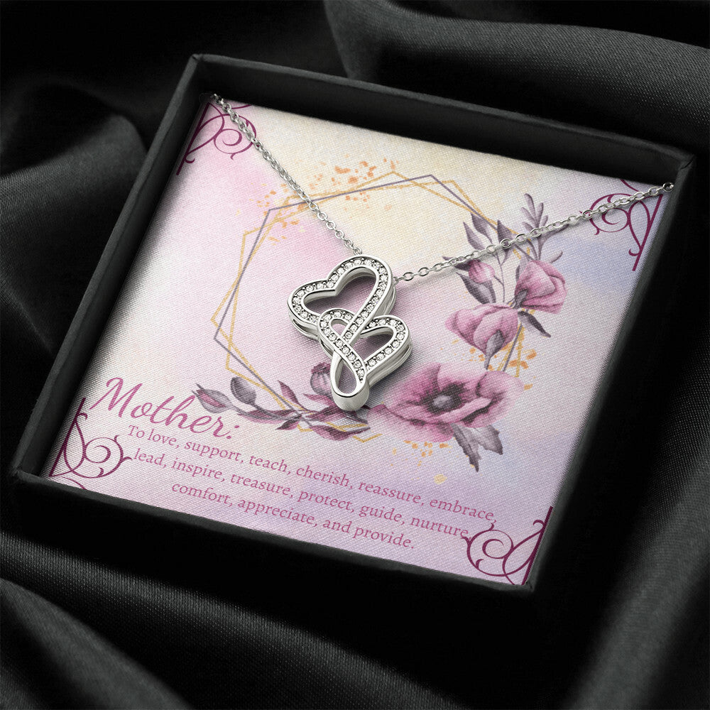 Mother Daughter Gift Gift For Mom Mom To Be Gift Mother's Day Gift Mother's Day Necklace Expecting Mom Gift Necklace F Double Hearts Necklace