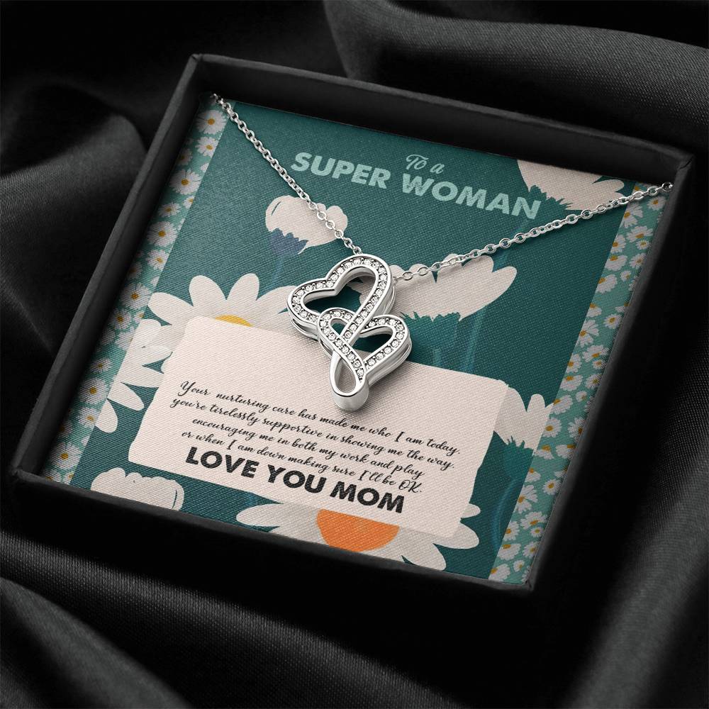 Jghjhhjghjgh Double Hearts Necklace